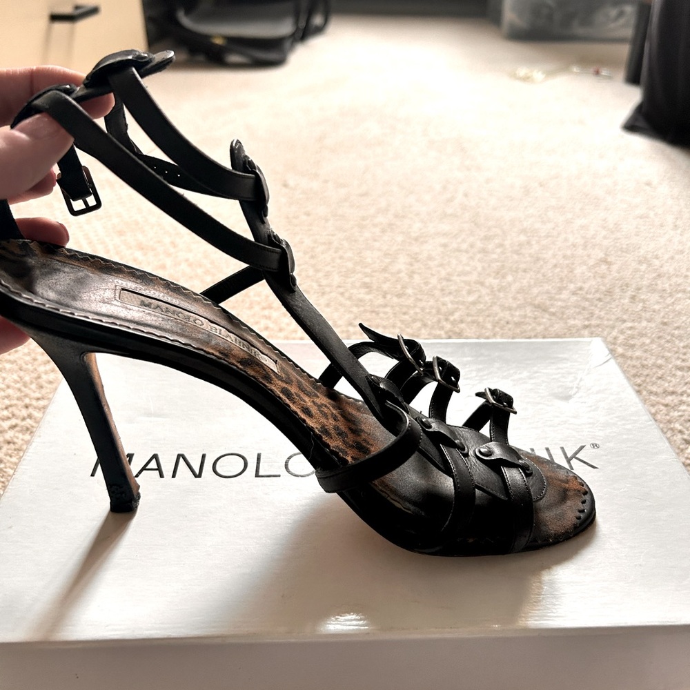 Manolo Blahnik strappy heels